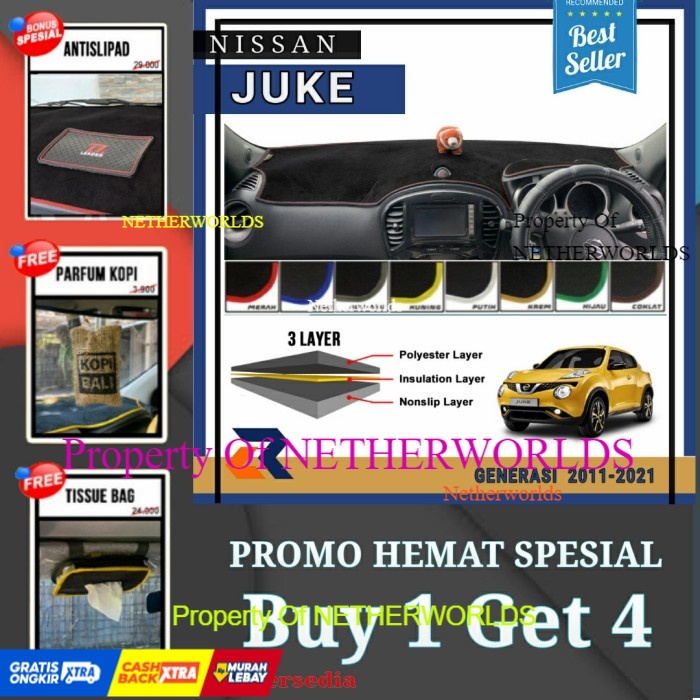 PROMO|| Alas cover dashboard mobil Nissan Juke 2011-2021/Cover dashboard mobil