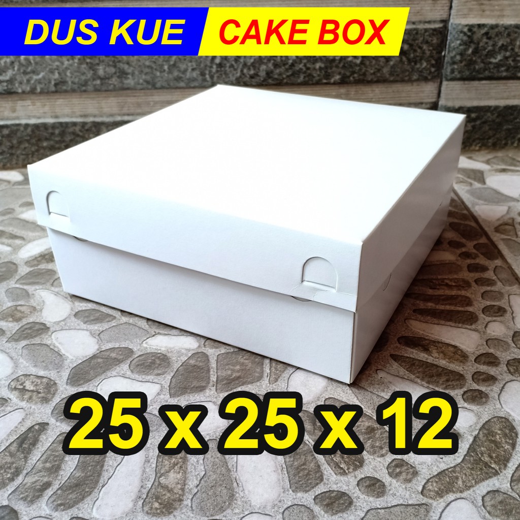 Dus 25x25x12/ 25x25/ Dus Kue Ulang Tahun/ Box Roti/ Cake Box/ Dus Kue/ Dus