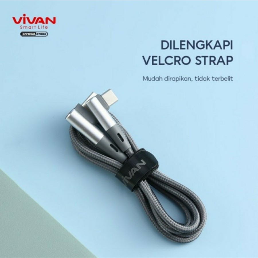 Kabel Data VIVAN Fast Charging Gaming Siku 2.4A - 1M