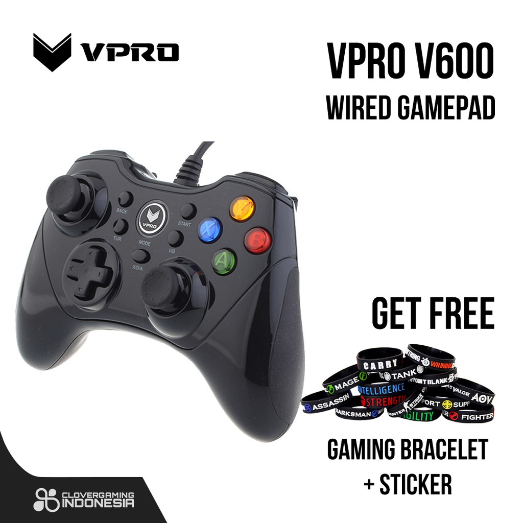 VPro Gamepad V600 Wired Controller - Rapoo V 600 Joystick