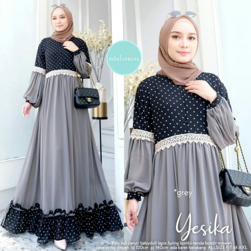 YESIKA MAXI Dress II Edelweiss