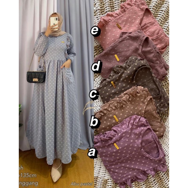 gamis crincle rubiah