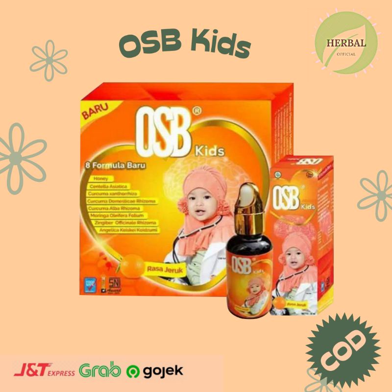 OSB KIDS Omar Smart Brain 100% ORIGINAL Nutrisi Vitamin Otak Anak OSB Kecerdasan Otak Daya Ingat