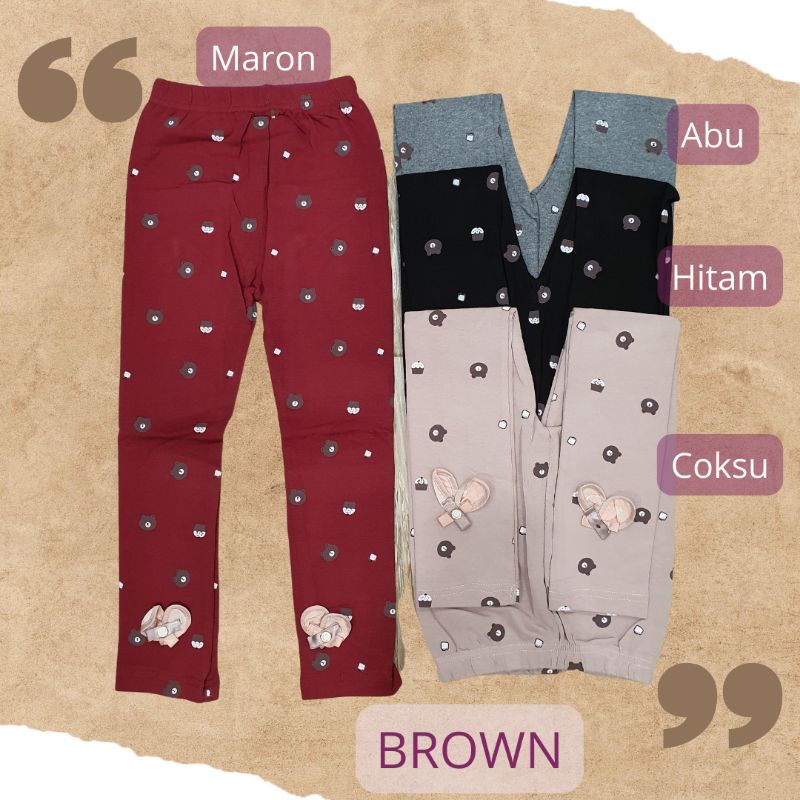 Legging Anak Perempuan Import Premium 6-10 Tahun