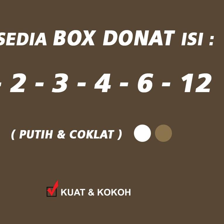 

♥ Kotak Box Dus Donat| PUTIH Isi 6 - ( 30 Pcs ) ♘