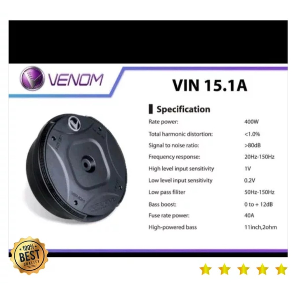 Basstube Venom VIN 15.1 A