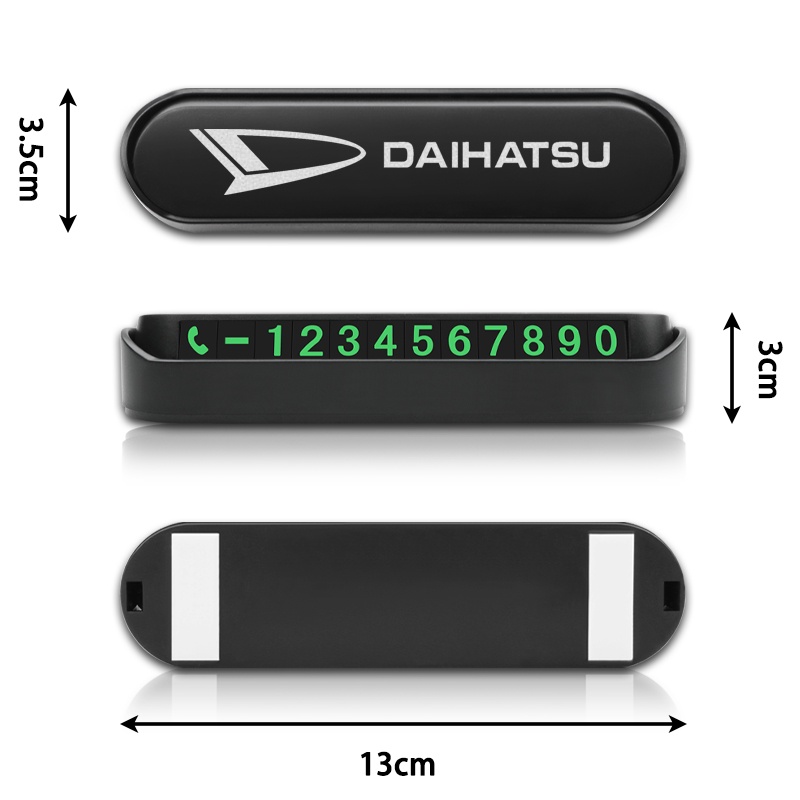 Plat Kartu Nomor Telfon Untuk Parkir Mobil Sementara Daihatsu Rocky Taruna XENIA Ayla Ceria Terios