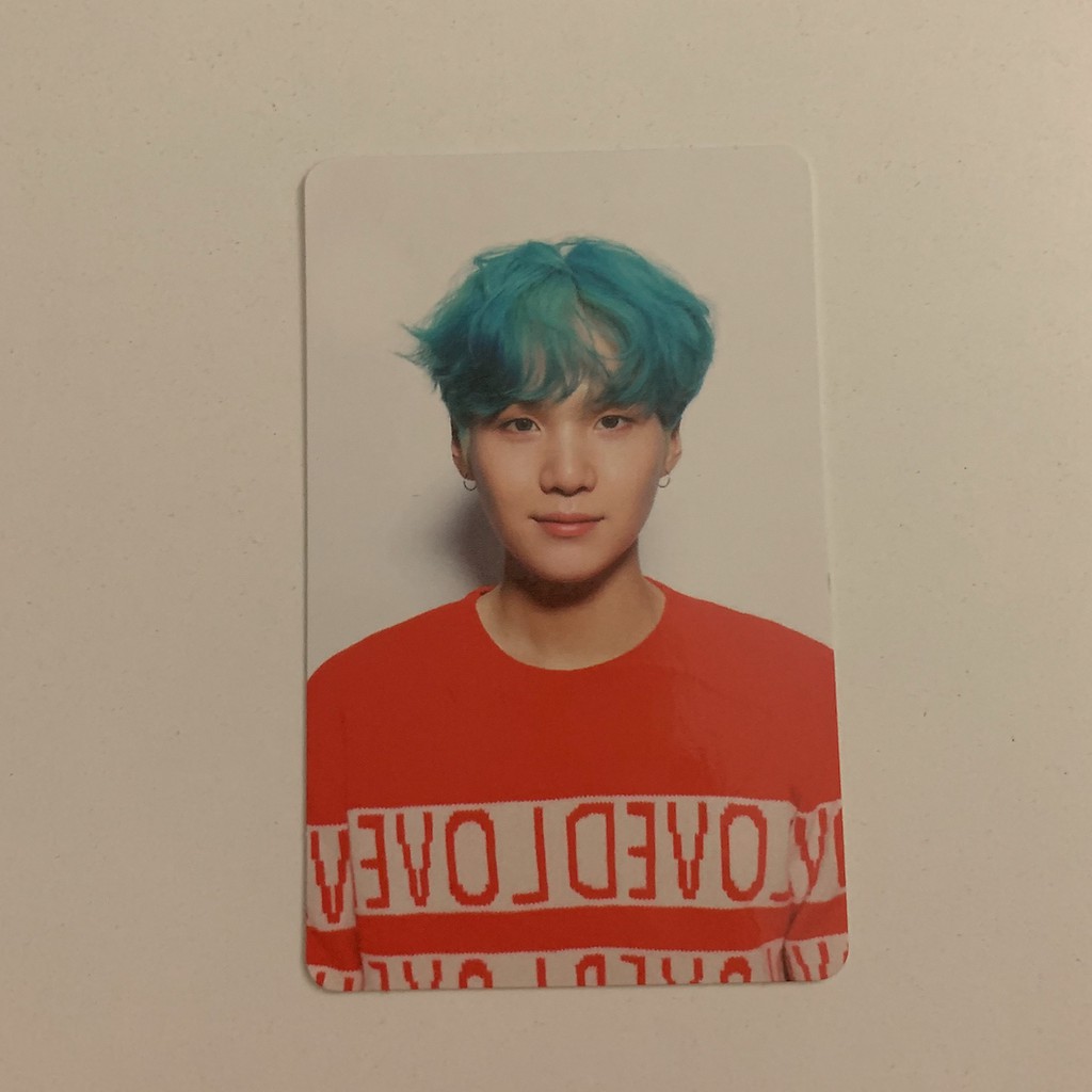 SUGA BTS PHOTOCARD LOVE YOURSELF HER VER V