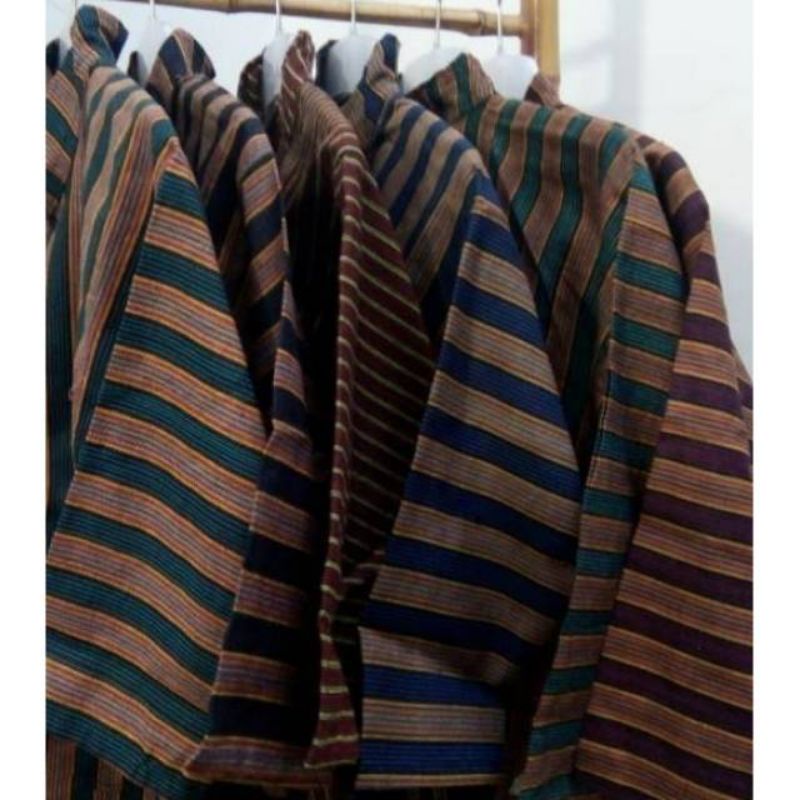 Baju Lurik Jawa/Baju Surjan Lurik Jawa/Baju Lurik Pria/Baju Jawa Pria
