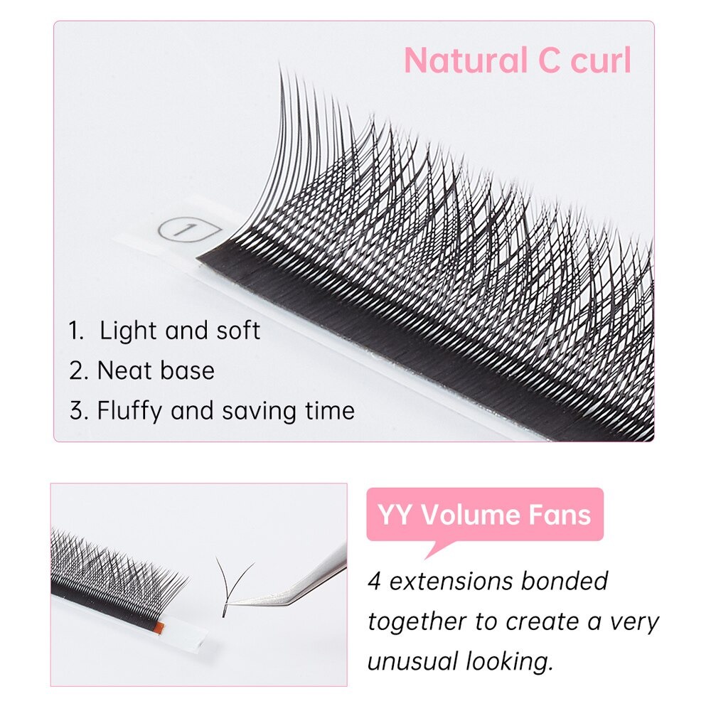 Yelix Eyelash Extension D0.07 - YY lash &amp; W lash