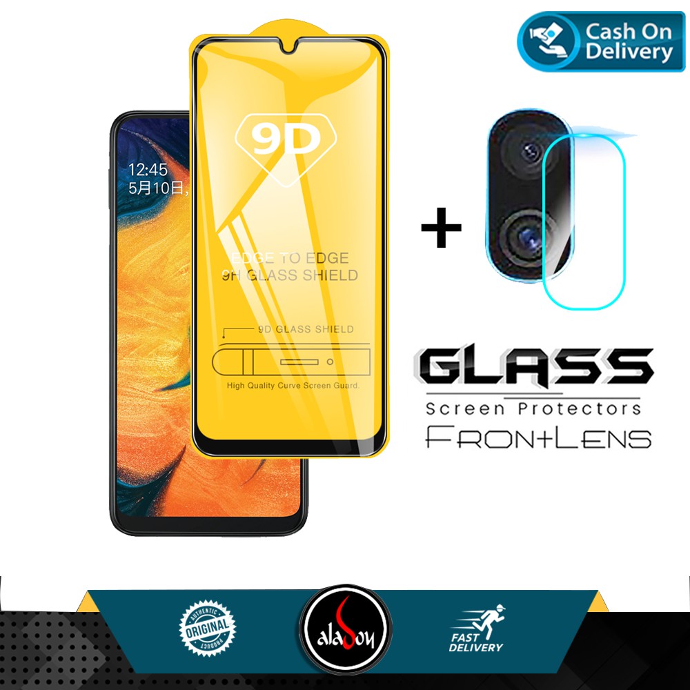 Paket Tempered Glass Layar Dan Tempered Glass Camera Lens Samsung A20