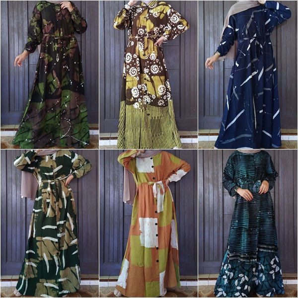 Daster Twill Lengan Panjang l Gamis Twill l Rayon Mutiara l Muat Jumbo l Busui Friendly l Wudhu Frie