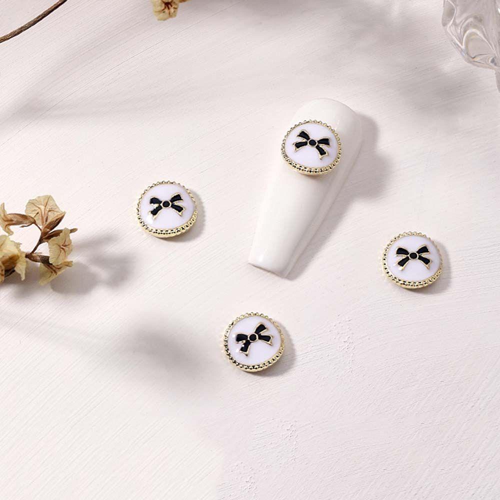 Mxbeauty Ornamen Kuku 3D Bentuk Pita Bahan Alloy Aksen Kristal Berlian Imitasi Untuk Manicure