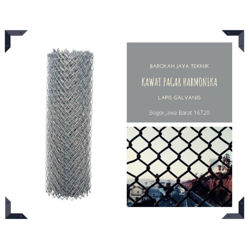 Jual KAWAT PAGAR HARMONIKA GALVANIS 1 x 2 MTR | Shopee Indonesia