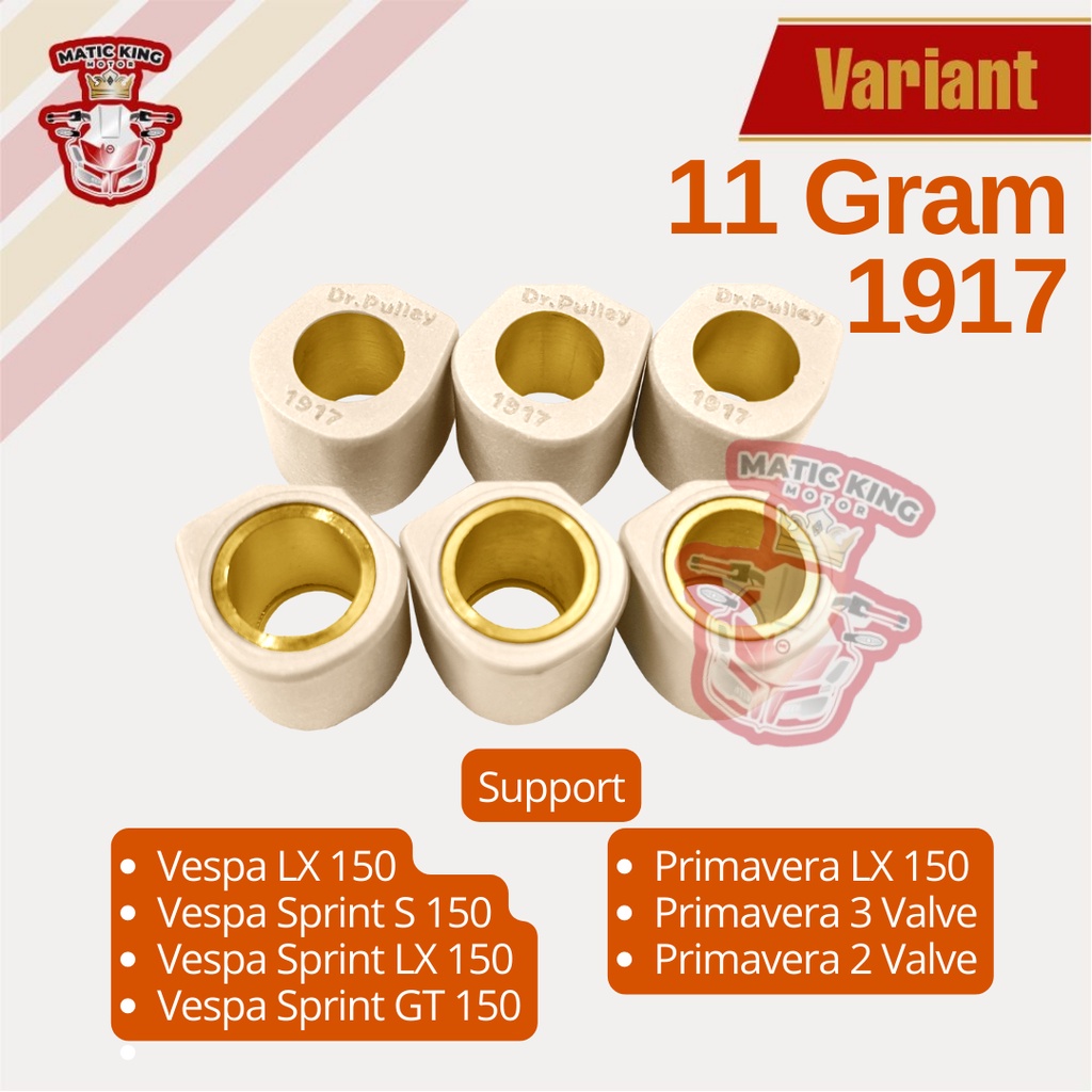 Sliding Roller Vespa Sprint LX Primavera Iget 2v 3v 150 cc DR PULLEY  1917