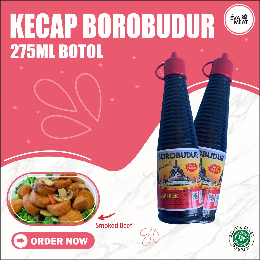 

Borobudur kecap manis 275 ml / kecap manis / kecap kedelai manis / kecap borobudur / kecap / kecap botol plastik / kecap botol - bumbu dapur - kecap dapur