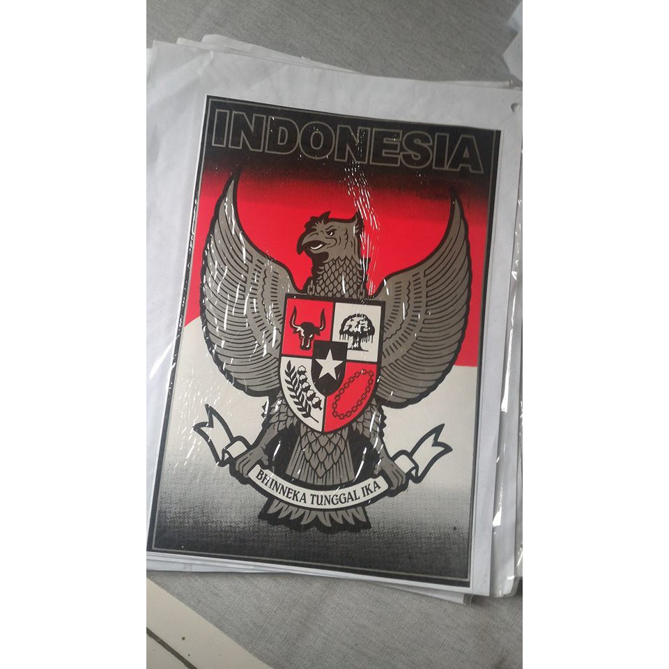 

STICKER 33 X 26 CM INDONESIA GARUDA ABU ABU