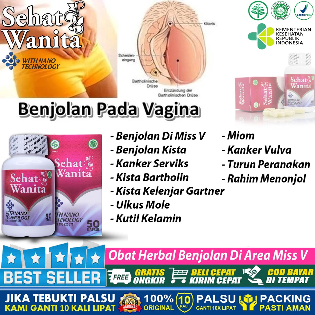 Jual Obat Benjolan Miss V Kista Miom Uteri Bartholin Kanker Serviks Kelenjar Gartner Vulva Turun 0663