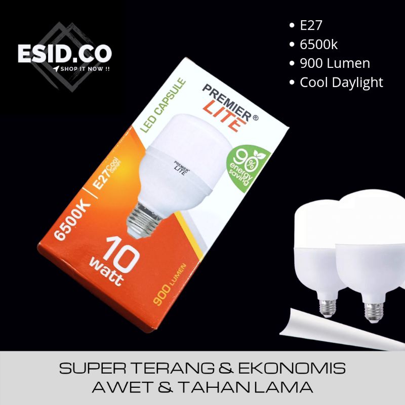 Premier Lite Lampu Led 10 Watt 10w Super Terang