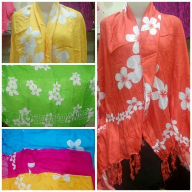 TERCANTIK Dan TERMURAH Kain Pantai Bali Warna Cerah Motif Bunga