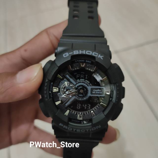 Jam Tangan G-Shock Protection Full Black | Stopwatch | Alarm