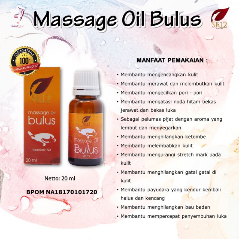 MINYAK BULUS ORIGINAL 20 ML/ MINYAK PIJAT BPOM HEBAL/MINYAK PIJAT SERBAGUNA/PENGHILANG BEKAS LUKA