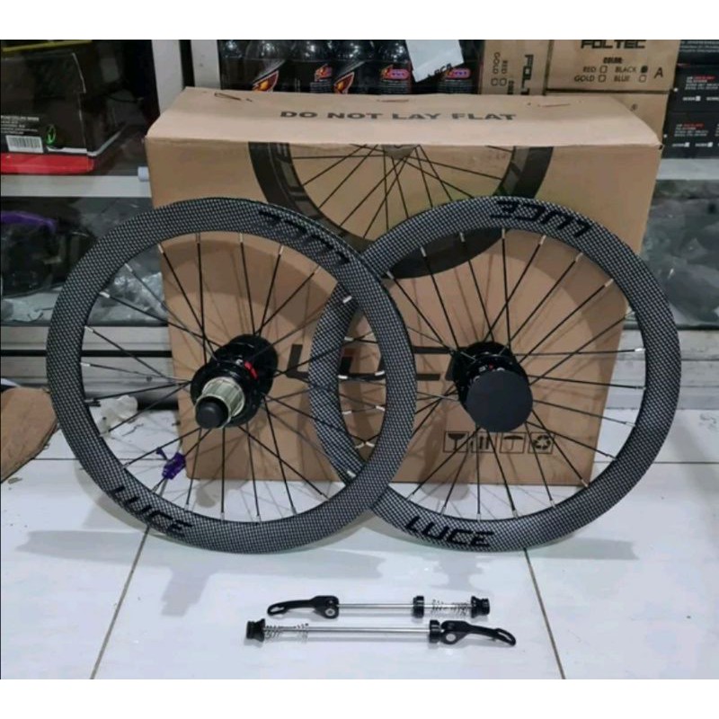Wheelset Luce 16+ 16 349 motif carbon