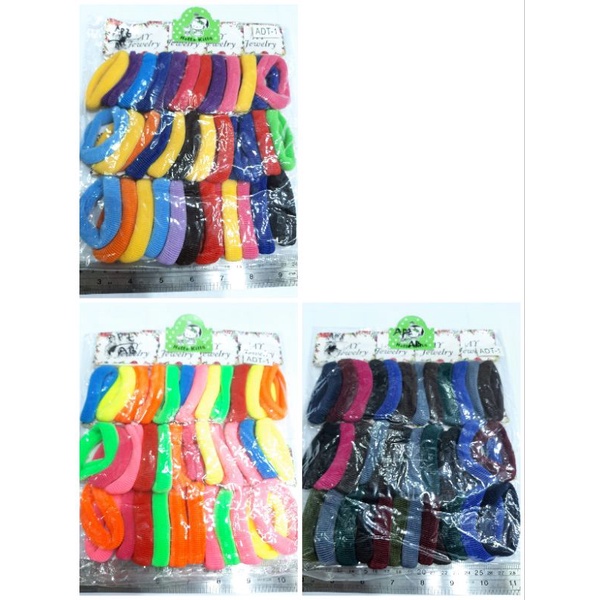 Donat Sedang 12kar 36pcs Ikat Rambut Per Pack Grosir