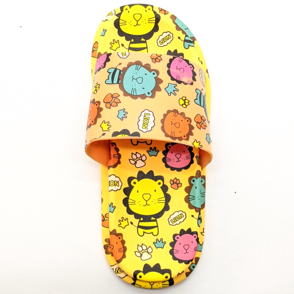 Sandal Slop Anak Sandal LCR 2018 - Sandal Karet - Sandal Anak Karakter Lion