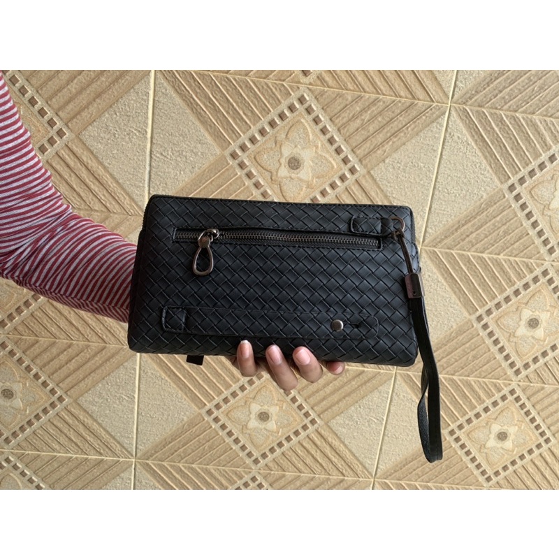 Clutch handbag Kulit Asli Pria Wanita