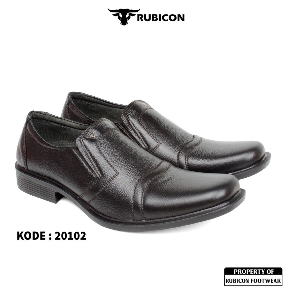 SEPATU PANTOFEL PRIA RUBICON TALI SEPATU FORMAL KERJA KANTORAN KULIT ASLI HARGA TERJANGKAU 39-43