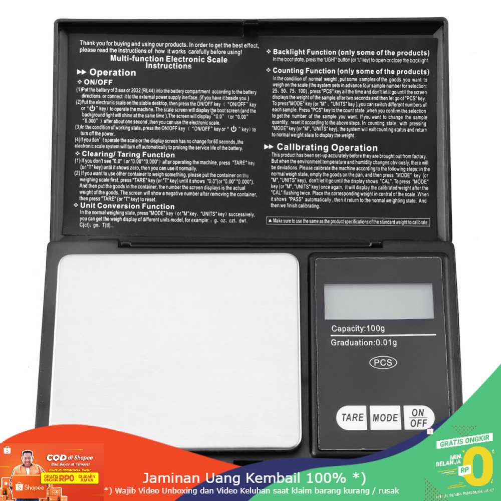 (BISA COD) RVOSTR  Digipounds Pocket Scale Timbangan Mini 0.01g - SC-13