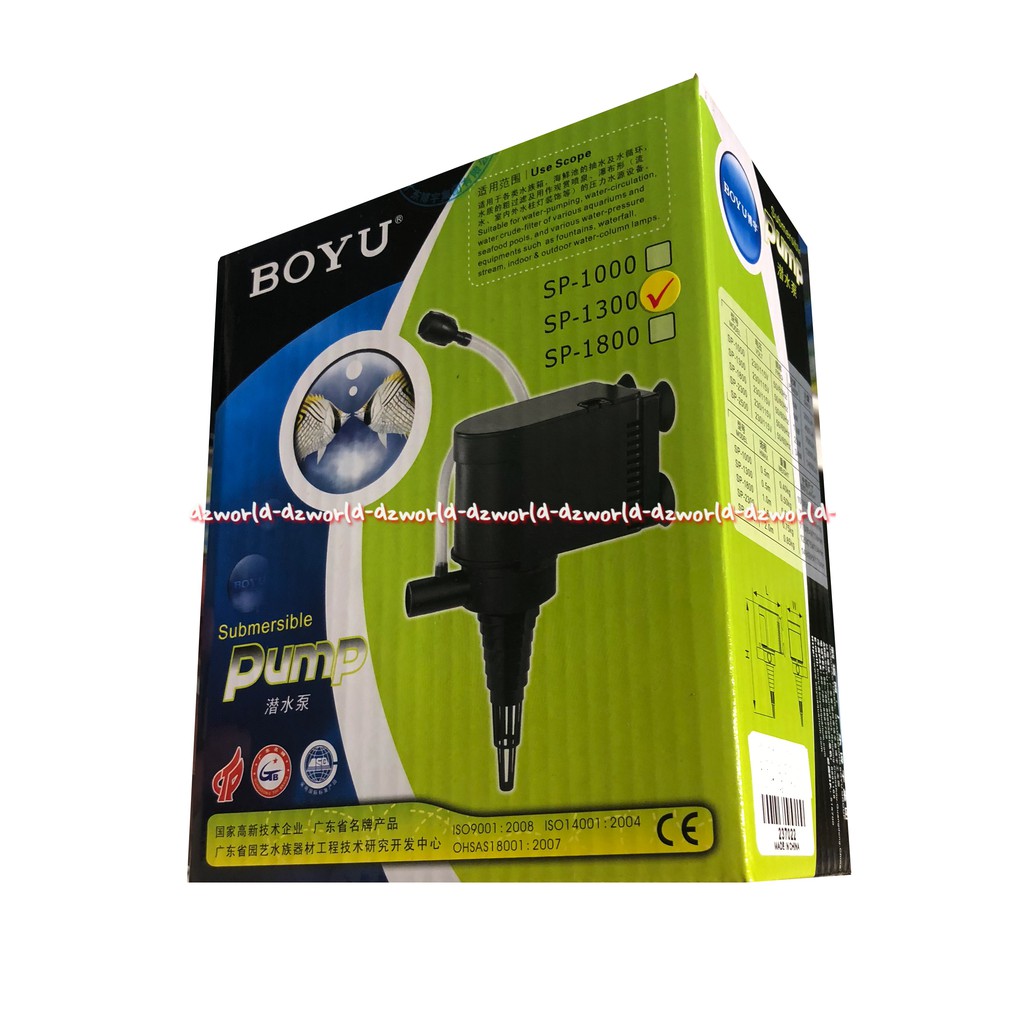 Boyu Pump SP 1300 Submersible Pump Aquarium Mesin Pompa Akuarium Pompa 3 in 1 Boyyu Sp1300