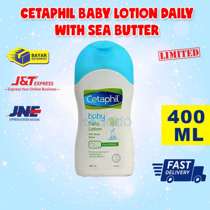 Cetaphil Baby Lotion Daily With Shea Butter 400ml - Lotion Bayi