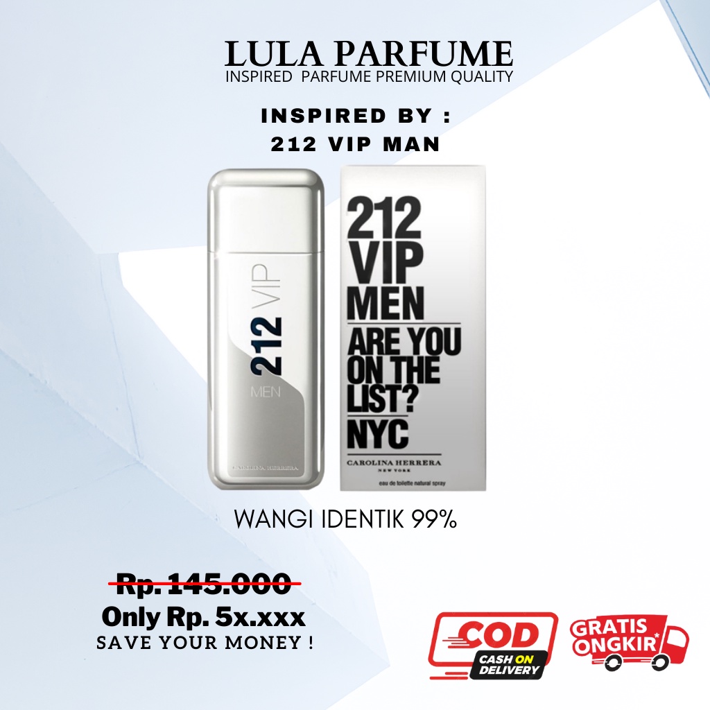 PARFUM 212 VIP MAN PREMIUM Inspired By LulaParfume - Parfum Pria Wangi Tahan Lama , inspired parfum , best parfum, parfum murah , parfum pria murah , savin parfum, hmns, onix , jayrosse, win parfume, In parfum , heroes parfum, la paris parfum