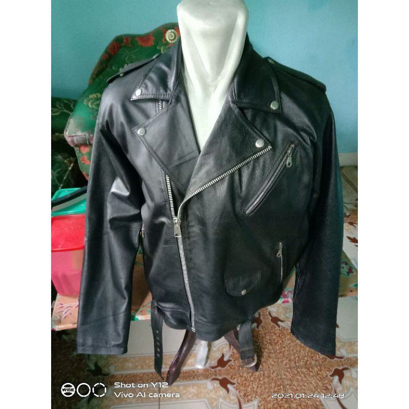 jaket kulit asli sapi promo Harley