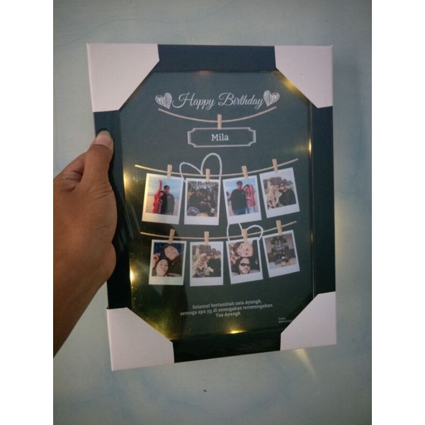 Gift Ultah AESTHETIC | Kado Ulang Tahun | Cetak foto plus bingkai kaca minimalis | Bingkai Wisuda | Bingkai Kayu | Cetak foto 10R plus frame | Gift Foto | Kado Ulang Tahun Cewek | Paket Kado Ulang Tahun Cowok | Gift Foto Polaroid ™