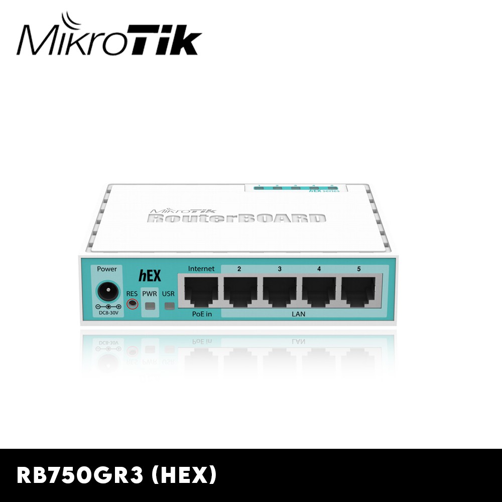 Mikrotik RB750GR3 5 Port Gigabit Ethernet Mikrotik RB750GR3 Routerboard hEX