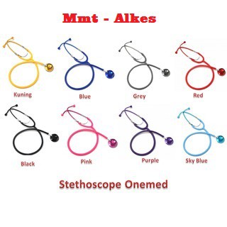 Stetoskop Onemed Standard Pink Blue Red Purple Black Grey Sky Blue Yellow Full Colour