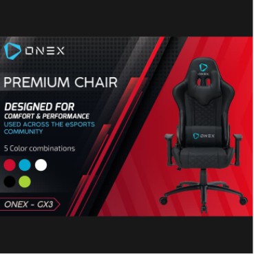 Gaming chair Onex premium comfort leather fabric GX-3 - Kursi Kantor gaming GX3 - bangku racing