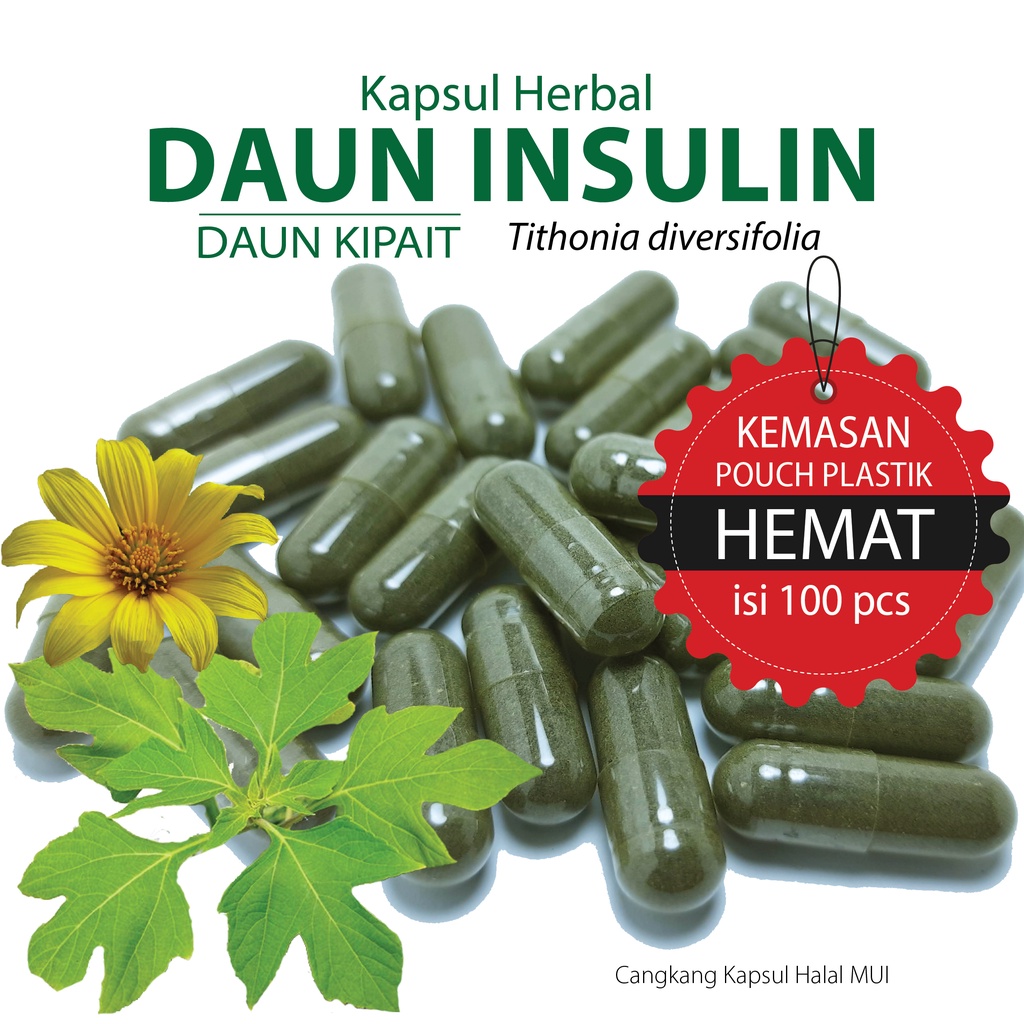 Jual Daun Insulin Kapsul Herbal Kemasan Hemat Isi 100 Pcs Indonesiashopee Indonesia 8798