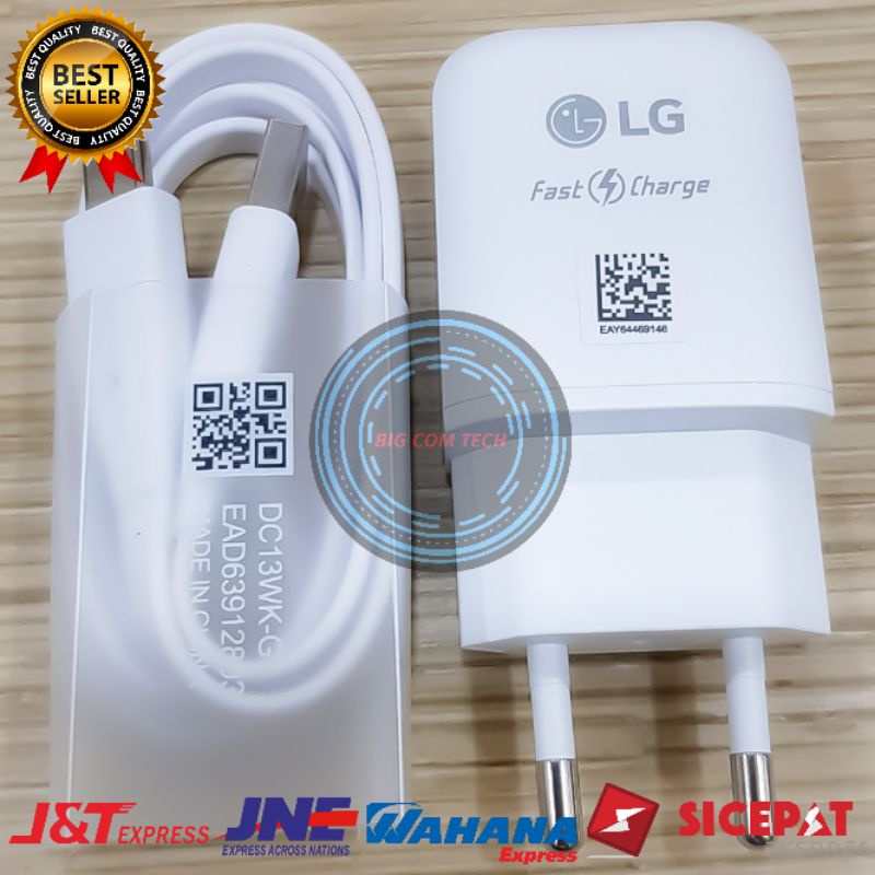 Charger LG V20 / V30 / V40 ThinQ / V50 ThinQ / V60 ThinQ / G5 / G6 / G7 ThinQ / G8 ThinQ Usb Type-C Fast Charging 2.4A Original