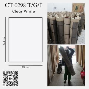 Carta HPL CT 0298 F / T Clear White  GRAB GOSEND BANDUNG