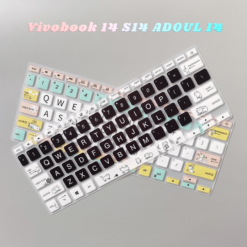 Asus Cover Pelindung Keyboard Motif Kartun Untuk Vivobook 14 S14 X409 X409M X409MA X412 X415J X409J X409FA X420U X420F Y40U