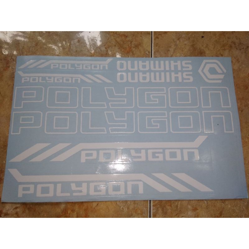 Cutting Sticker Sepeda Polygon - Sticker Sepeda MTB