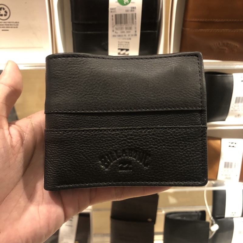 DOMPET PRIA BILLABONG ORIGINAL BOUNDARY RFID 2 BLAK GRAIN