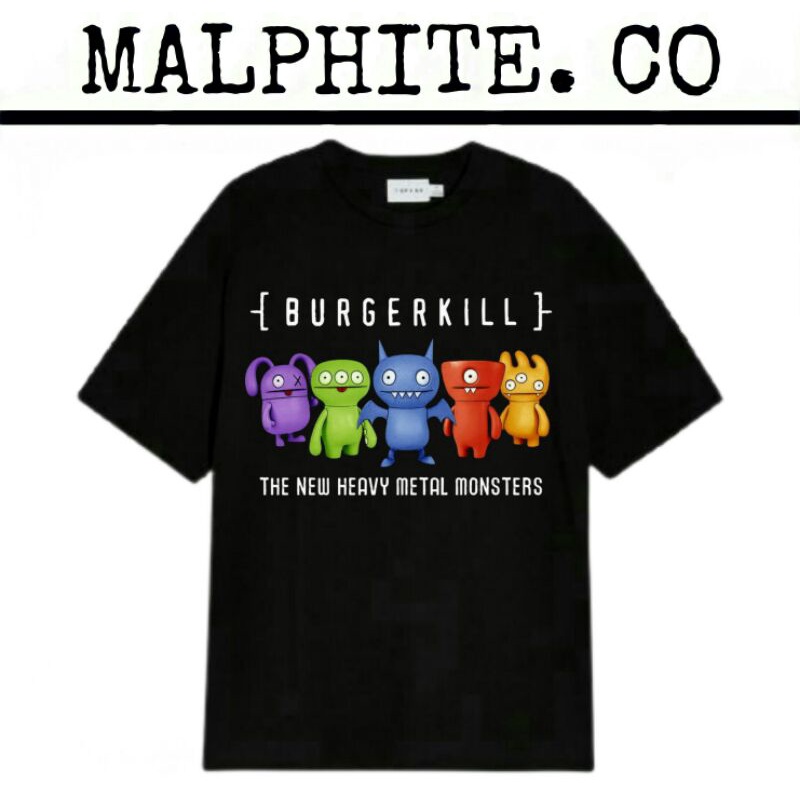 Kaos Baju T-Shirt Burgerkill The New Heavy Metal Monsters Tee Lagu Band Musik Lokal Merch Metal Punk