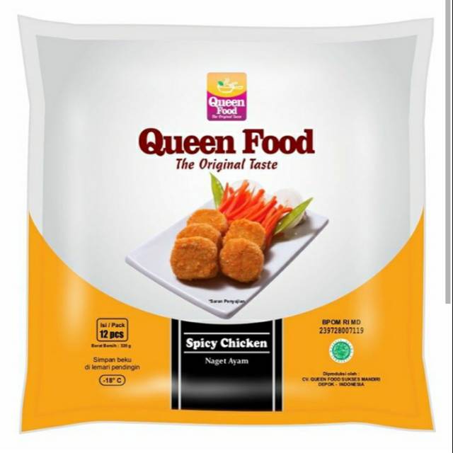 

Queen Food Spicy Chicken Isi 12 pcs