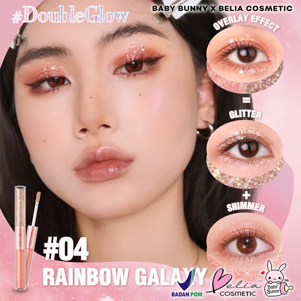 ❤ BELIA ❤ PINKFLASH All Glow Eyeshadow  PF-E18 | 2in 1 Liquid Eyeshadow | Eye Makeup | Pink Flash | BPOM