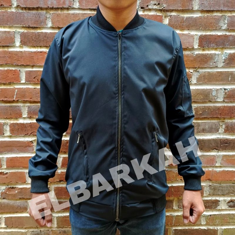 JAKET BOMBER LOGO SATPAM BISA CUSTOM LOGO SENDIRI JAKET BONBER TERBARU